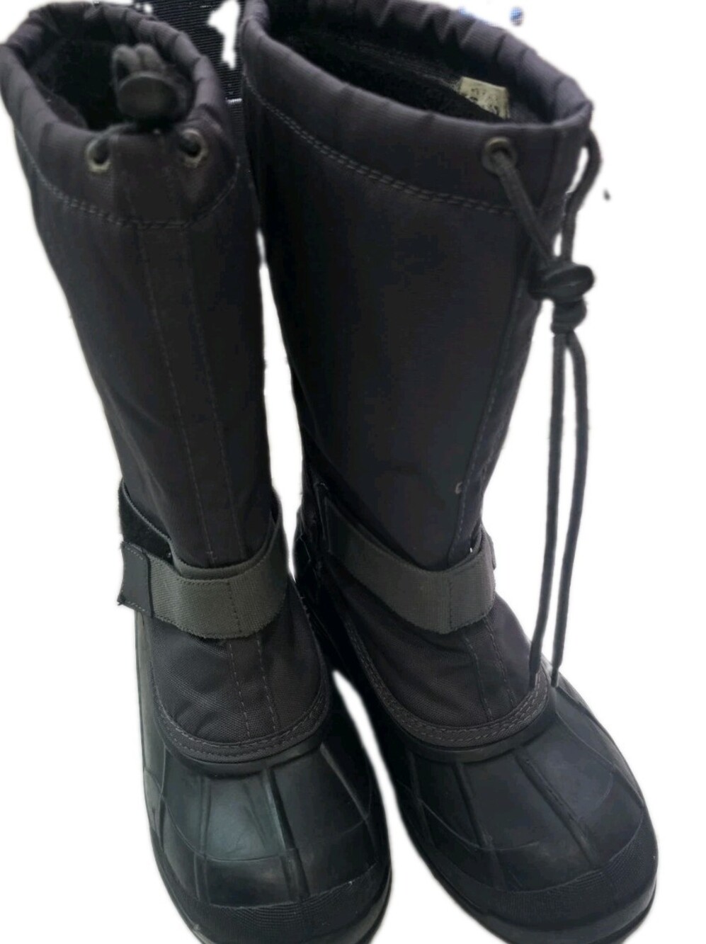 Kamik Men's Waterproof Wide Winter Snow Boots Black Size 13 Mid-Calf